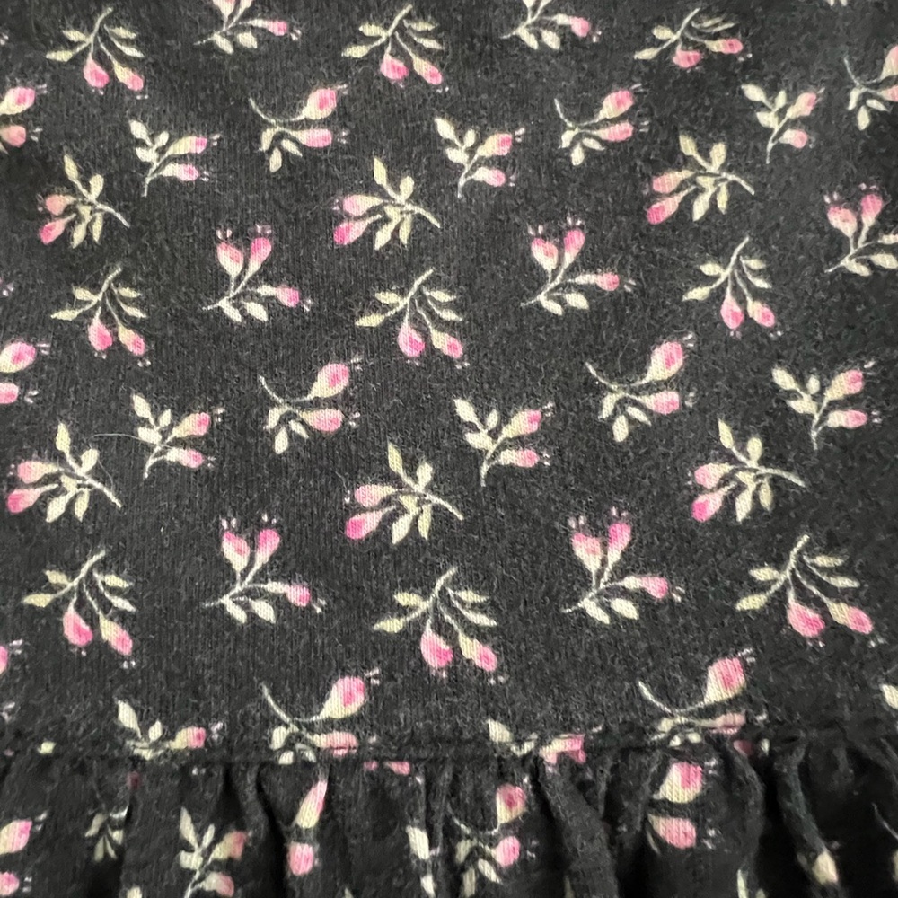 Eileen West Cotton Long Sleeve Nightgown Floral Black Pink Cottagecore Small - Picture 7 of 7